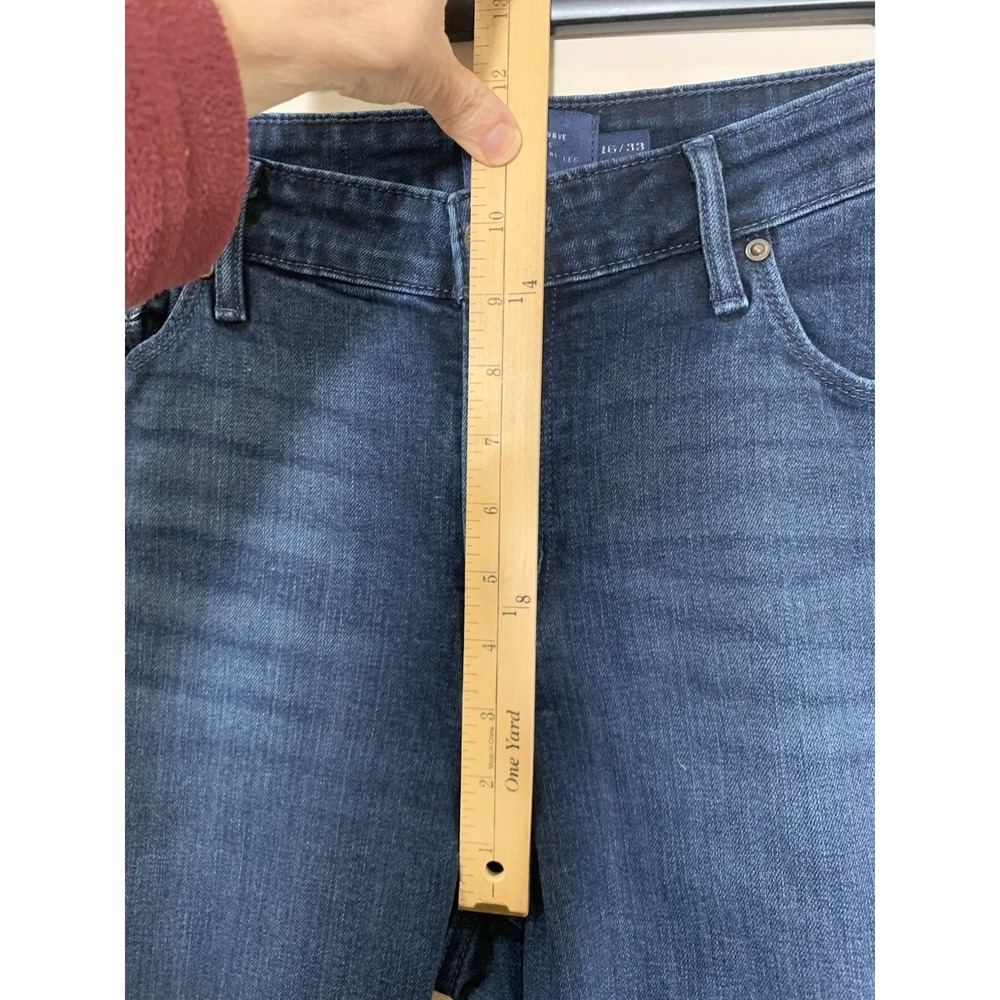 Levi's Demi Curve Classic Straight Leg Jeans Womens Size 16/32 Embroidered Denim - Picture 5 of 10
